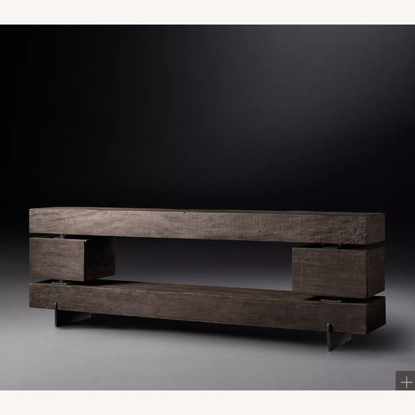 RESTORATION HARDWARE Monterey Open Media Console Cabinet
