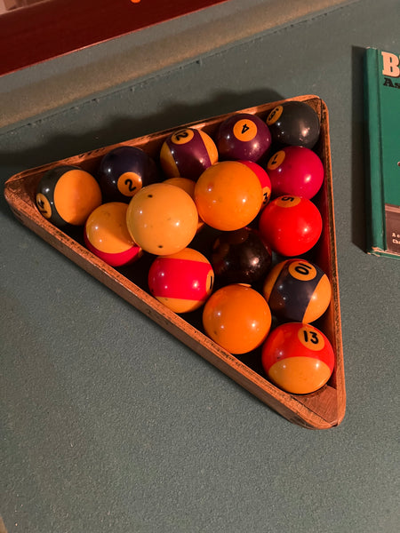 Vintage MCM Brunswick Sport King Pool Billiard Table and Accessories