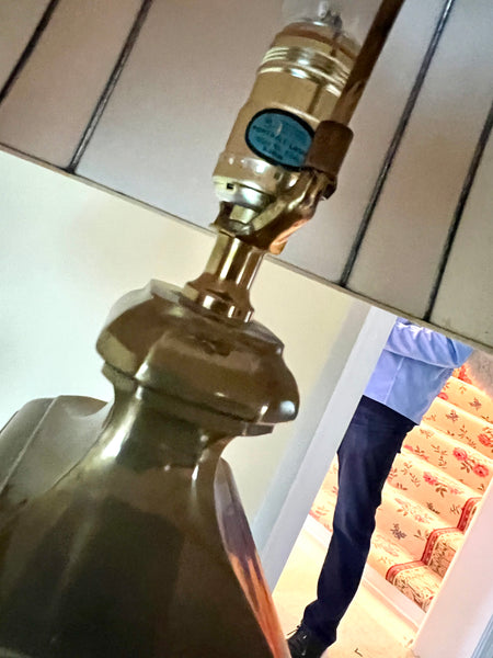 Solid Italian Brass Table Lamp