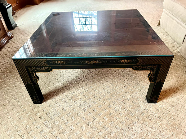 Drexel Et Cetera Collection Coffee Table with Glass Top