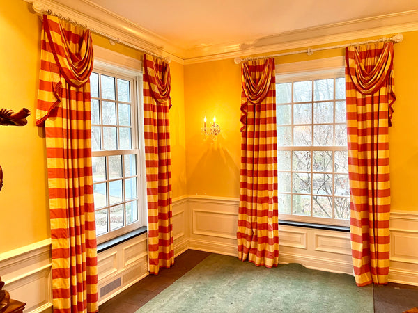 Silk Lined Drapery Panels (6 available)