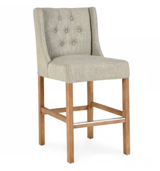 LUXEDECOR Cayle Tufted Counter Height Bar Stools (4 Available)