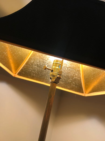 Vintage Fredrick Cooper Brass Tray Floor Lamp