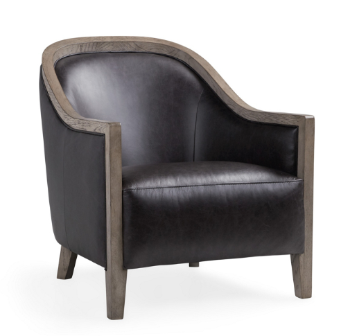 ARHAUS Rocco Coventry Scooped Leather Barrel Chair