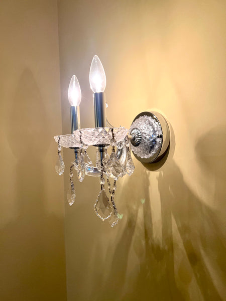 James R Moder Maria Teresa Grand Swarovski Wall Scones (3 Available)