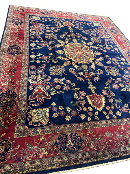 Hand Knotted 100% Wool Persian Sarouk Mir Area Rug