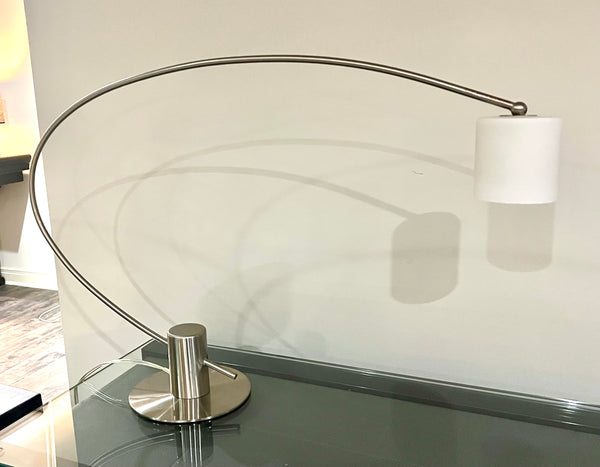 Chrome Arc MCM Table Lamp