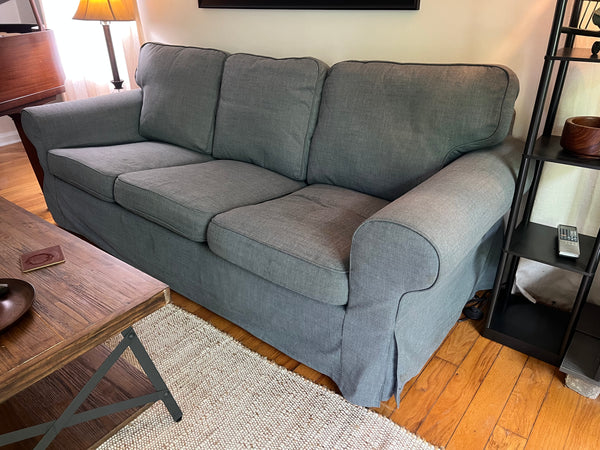 IKEA Ektorp 3 Seater Sofa and Chair With Washable Slipcovers