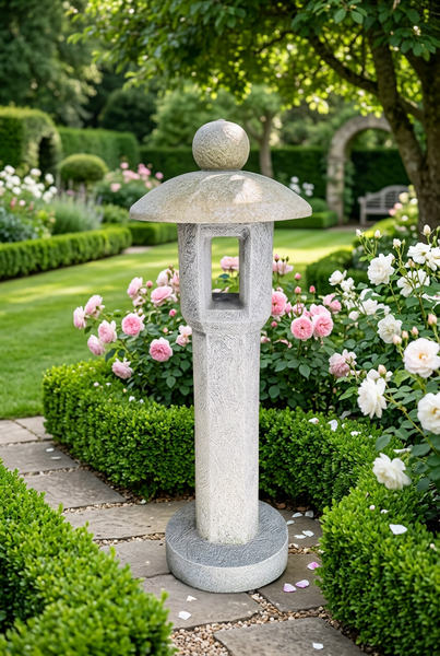 Henri Studio Ishi-Doro Cast Stone Garden Lantern
