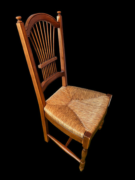 French Country Wheat Back Chair