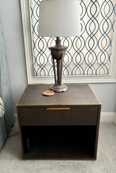 Pair of RESTORATION HARDWARE Machinto Open Nightstands