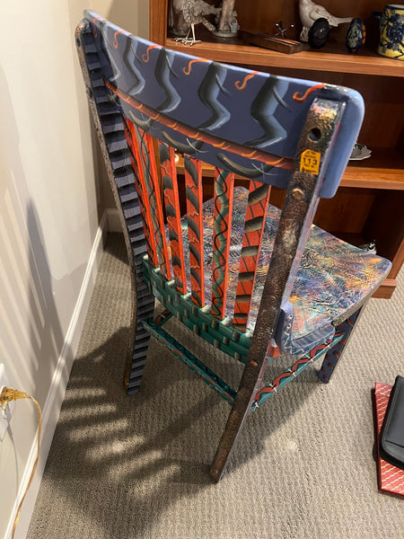 Artist Jeri Cannon Hand Painted Chair