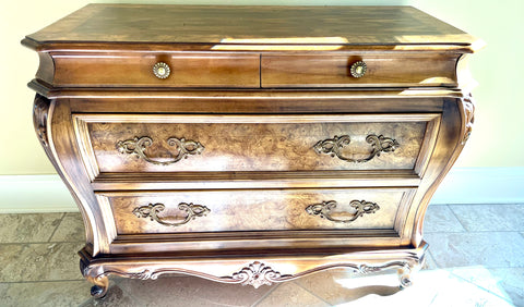French 4 Drawer Bombe Chest