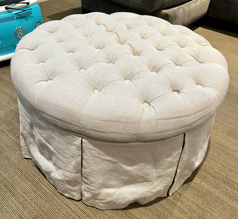 Restoration Hardware Baby and Child Tufted Ottoman