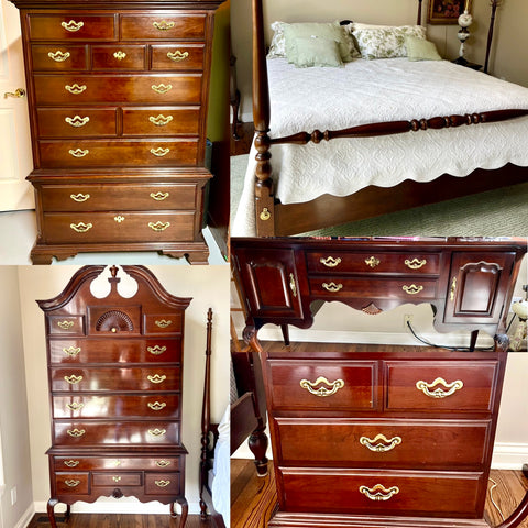 Thomasville "Winston Court" Cherry King 5 Piece Bedroom Set