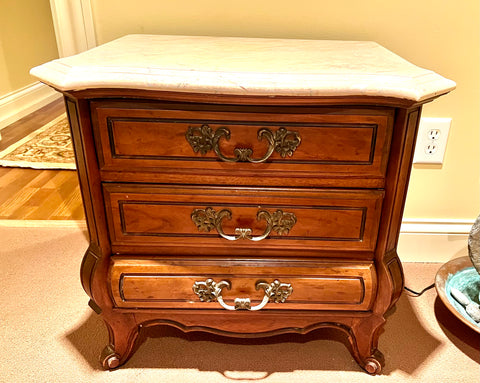 Drexel Vintage Marble Nightstand