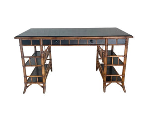 Vintage McGuire Chinoiserie Style Bamboo Writing Desk