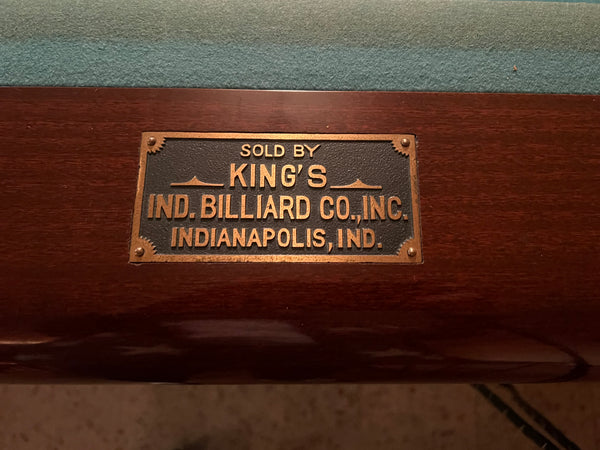 Vintage MCM Brunswick Sport King Pool Billiard Table and Accessories