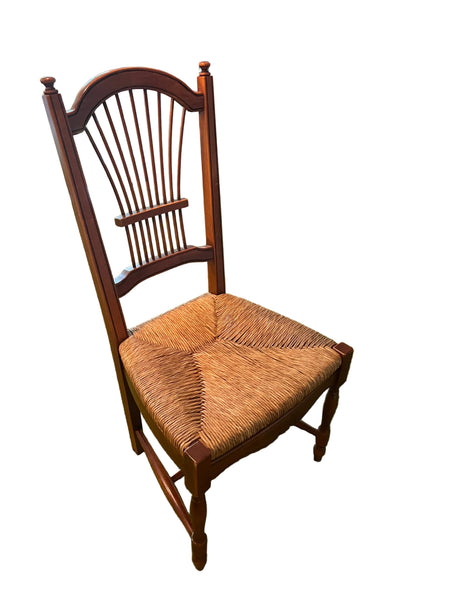 French Country Wheat Back Chair