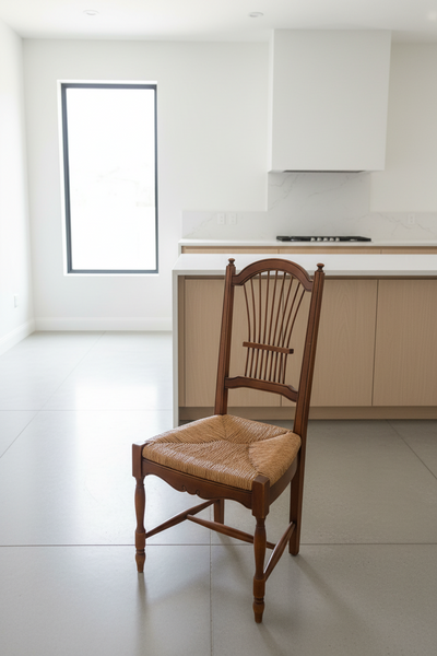 French Country Wheat Back Chair