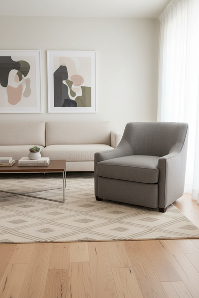 Upholstered Barrel Chair