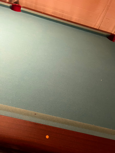 Vintage MCM Brunswick Sport King Pool Billiard Table and Accessories