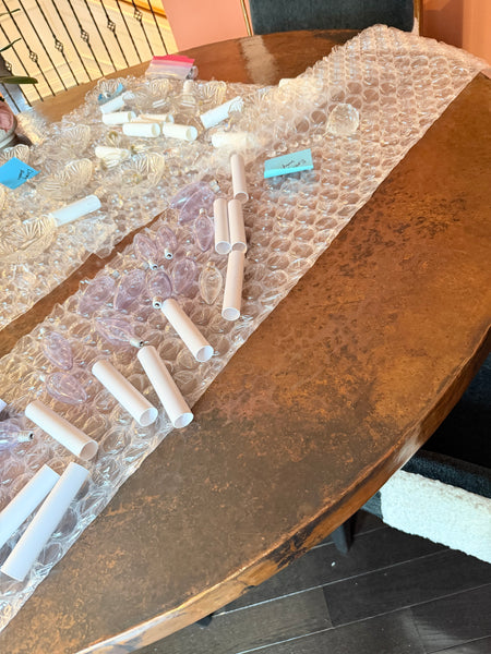 Arhaus 60" Round Hand Hammered Dining Table