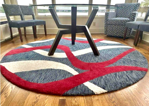 8' Round Custom Area Rug