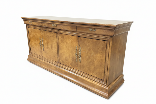 HENREDON Olive Burlwood Charles X Collection Sideboard