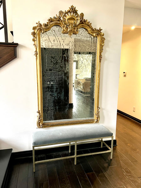 Antique Louis XV Style Gold Gilt Mirror