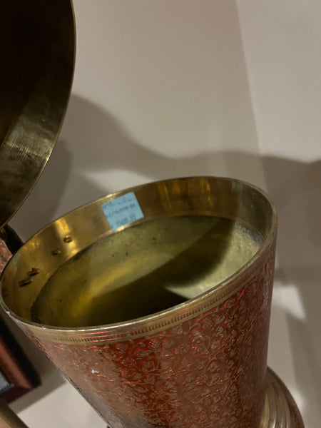 Moorish Style Monumental Floor Standing Palace Brass Ewer