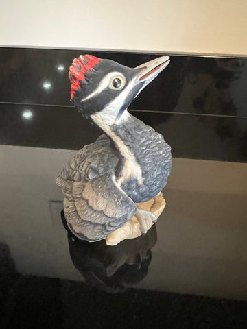 Boehm Fledgling Pileated Woodpecker Porcelain Figurine