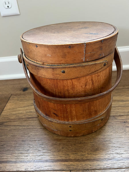 Antique Wood Firkin Bucket