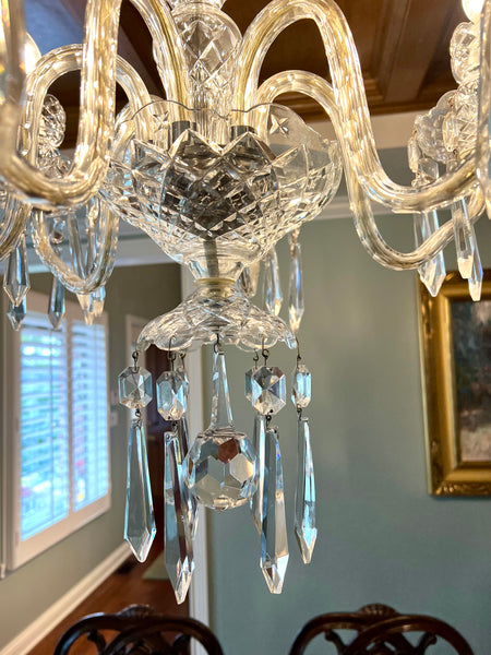 AVOCA WATERFORD Crystal 5 Arm Crystal Chandelier