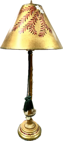 Gold Hand Painted Table Lamp