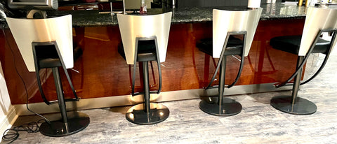 Set of 6 Regal Adjustable Bar Stools by Elite Modern