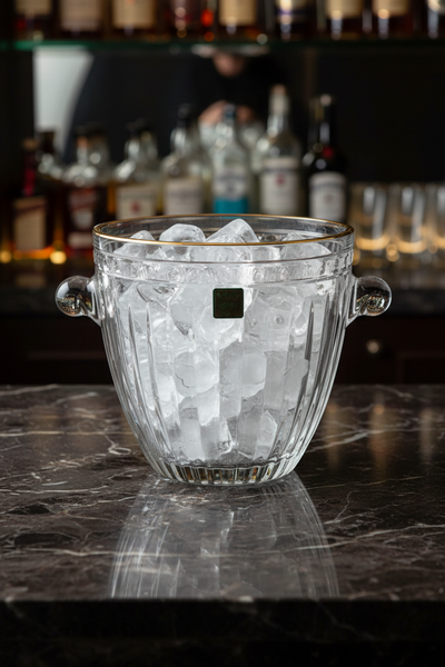 Marquis by Waterford Hanover Gold Crystal Cut Ice Bucket