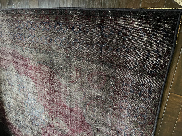 Vintage Overdyed Turkish Wool Area Rug