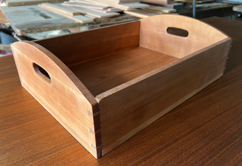 NEW Hand Made Solid Cherry Dovetailed Tray