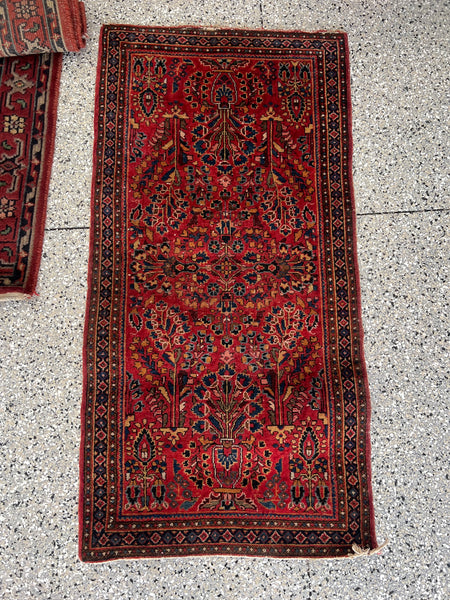 Antique Small Handmade Area Rug