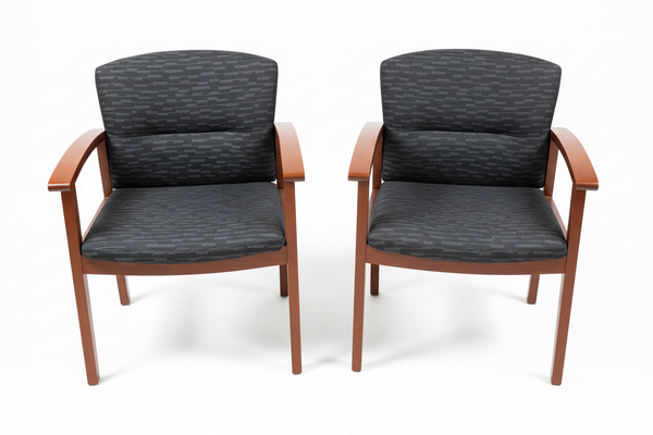 HON Round Pedestal Office Table and 4 Chairs