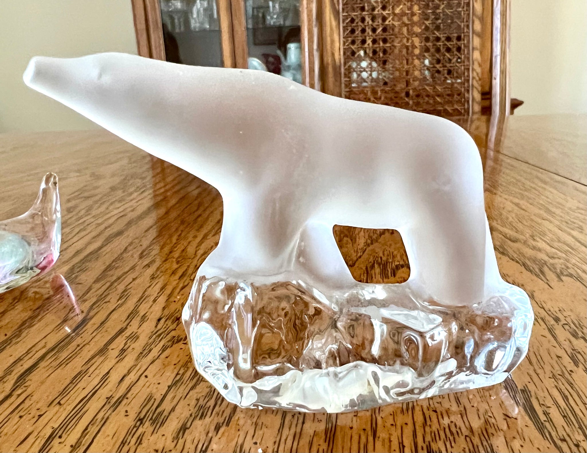 Reijmyre Frosted Glass Crystal Polar Bear