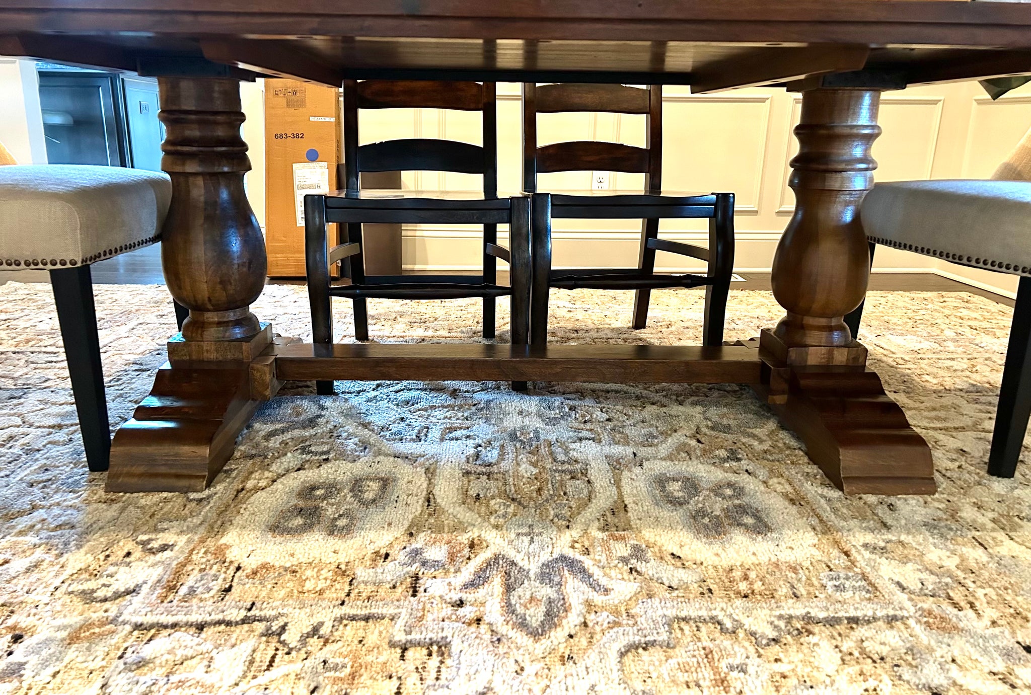 Pottery Barn Banks Trestle Dining Table