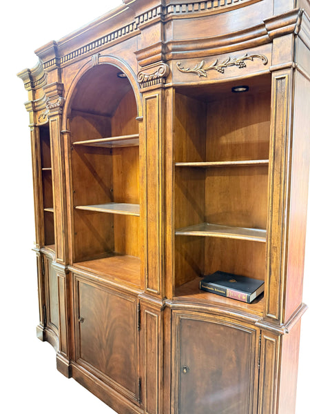 Hooker Furniture Large Traditional Cherry Entertainment Wall Unit LIbrary Cabinet