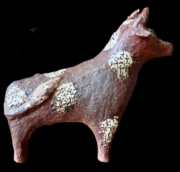 Mexican Folk Art Bull Sculpture
