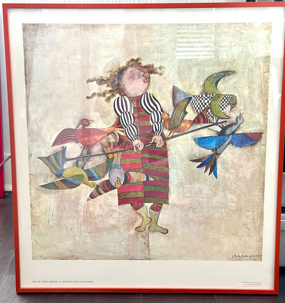 Graciela Rodo Boulanger The Bird Vendor Lithograph – KLM Luxury