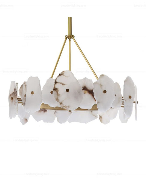 L Modern Lighting Quartz Circular Chandelier (Never Used)