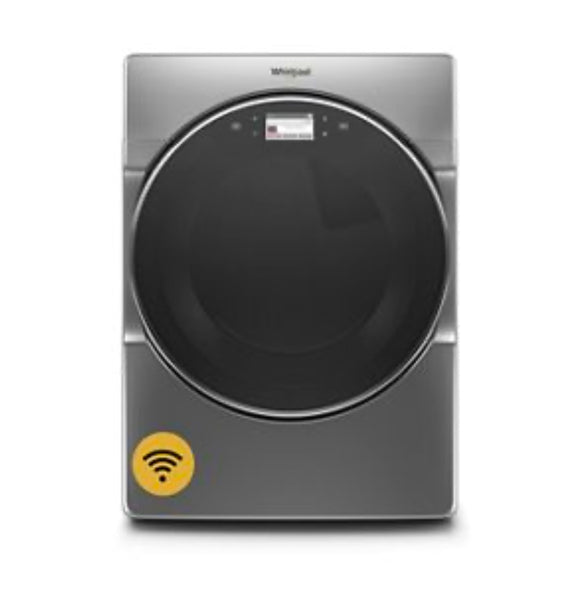 Whirlpool Chrome Shadow Electric Front Load Washer and Dryer Set with Pedestals