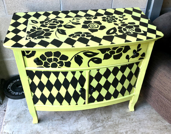 Handpainted Cabinet Cabinet Chest