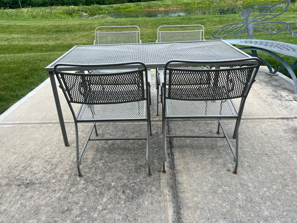 Vintage Patio Set - Russel Woodard Salterini Collection Dining Table and 4 Chairs